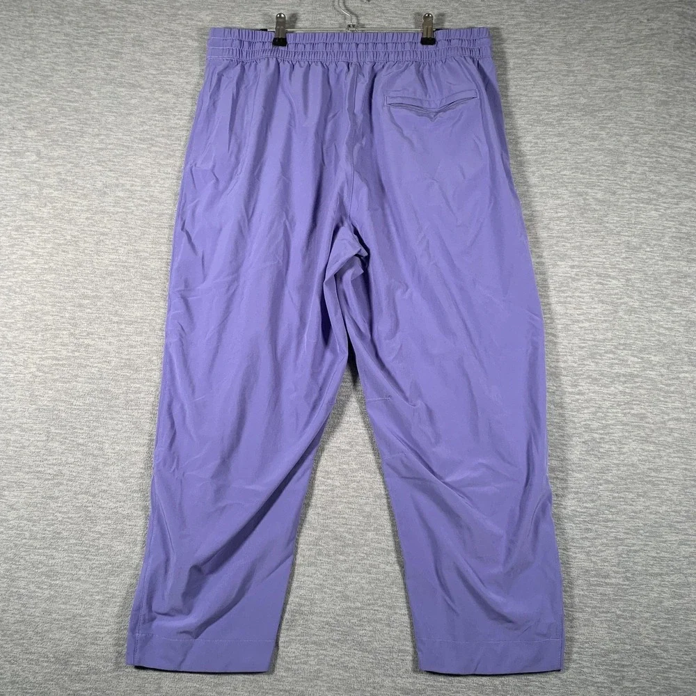 Athleta Pants Womens 14 Purple Lightweight Jogger Elastic Waist Stretch‎ Pockets